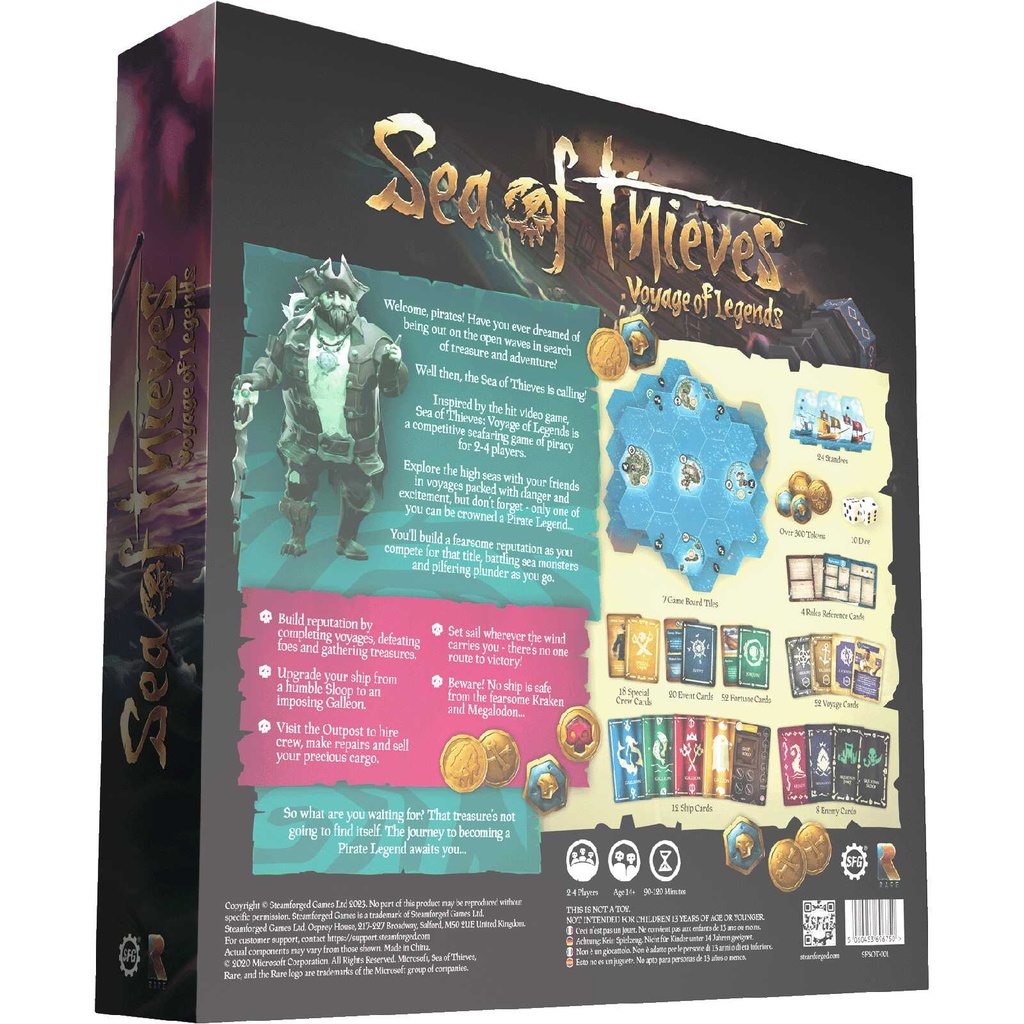 Sea of Thieves: Voyage of Legends Box Rear