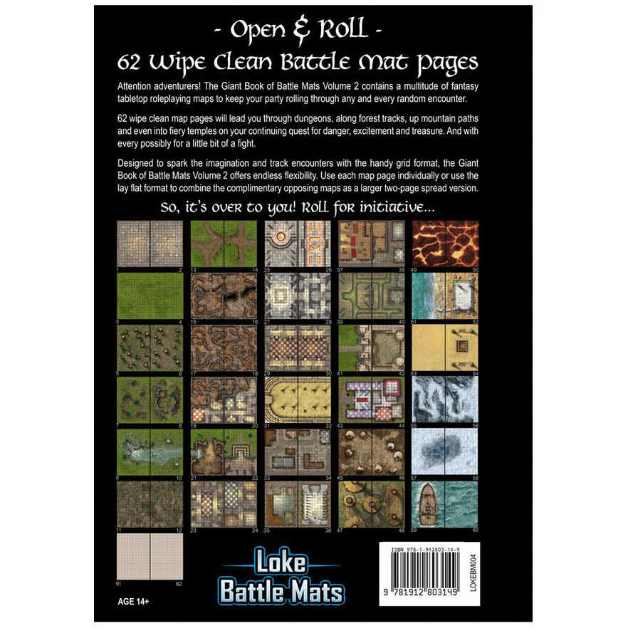 Battle Mats: Big Book of Battle Volume 2 Cover Rear