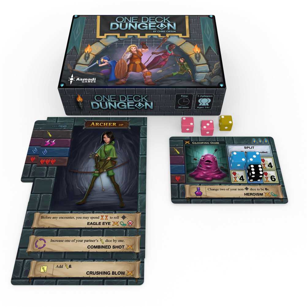 One Deck Dungeon Setup In Play