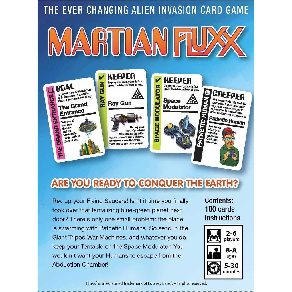 Martian Fluxx Cover Rear