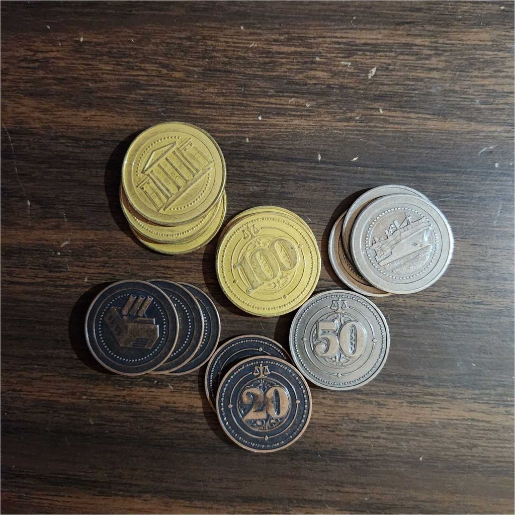 30 Metal Industrial Coin Upgrade Set (20s, 50s, 100s)