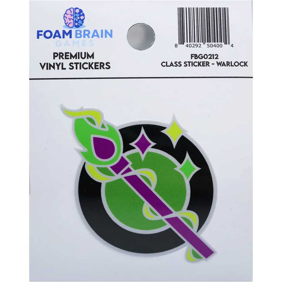 Foam Brain - Class Sticker: Warlock