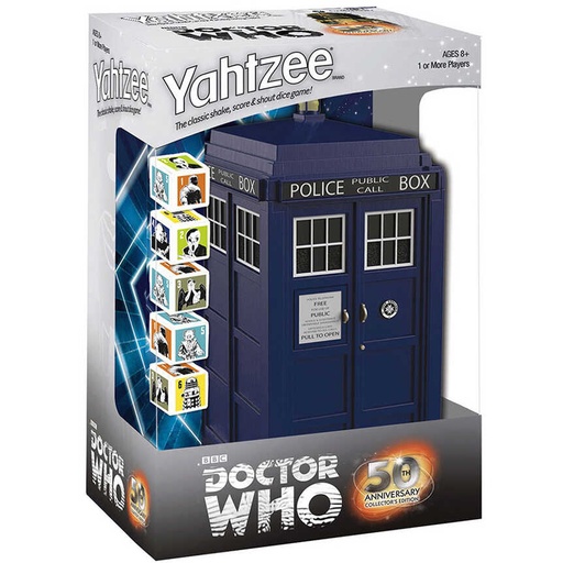 [USO_YZ042341] Yahtzee: Doctor Who (TARDIS), 60th Anniversary